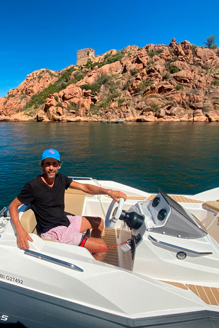 Private beach in Piana, Corsica